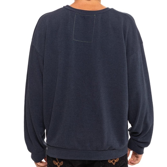 Aviator Nation All Seasons Circle Crew Sweatshirt, size L, Navy - Picture 4 of 10